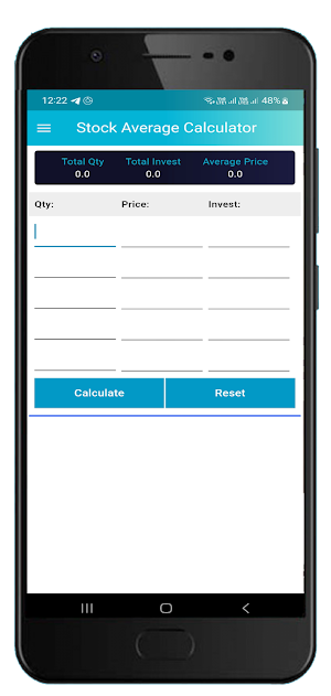 Stock Average Calculator Screenshot 1