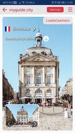 Bordeaux city guide Screenshot 0