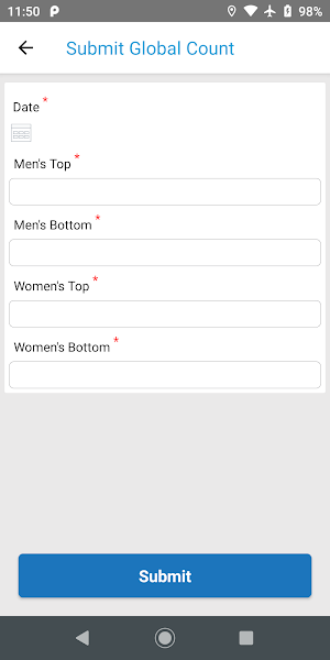 Levi's Data Capture Screenshot 1