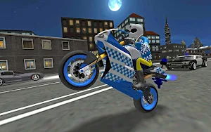 City Police MotorBike 3D Driving Simulator Screenshot 1