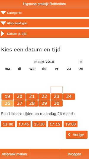 Hypnose praktijk Rotterdam Screenshot 0