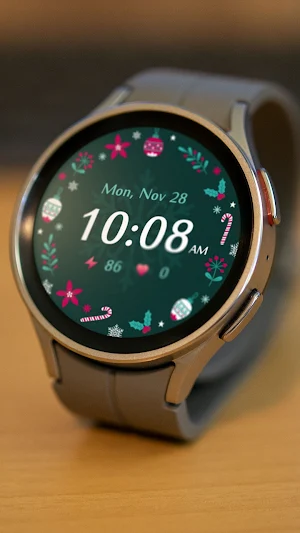 Moepaw Christmas Watch Face 01 Screenshot 2