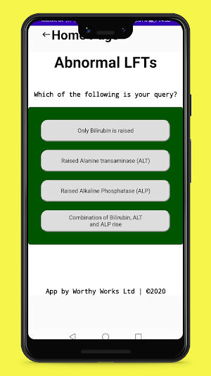 Abnormal LFTs Screenshot 3