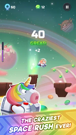 Cosmo Bounce - The craziest space rush ever! Screenshot 1