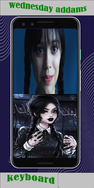 wednesday addams keyboard Screenshot 0