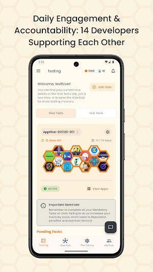 App Hive: Closed Testing Hub Screenshot 2