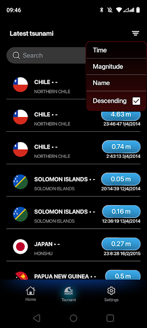 Tsunami Tracker Alerts Pro Screenshot 3