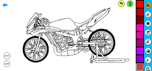 Drag Bike Coloring Book Screenshot 3