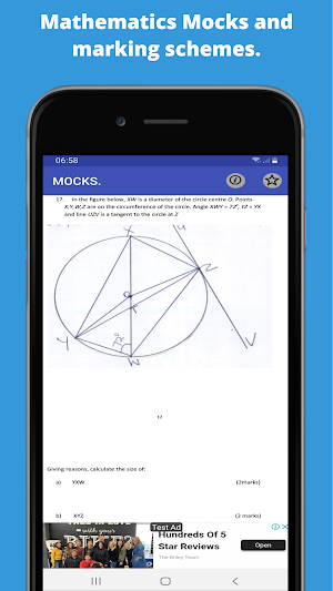 Mathematics; mocks papers. Screenshot 1