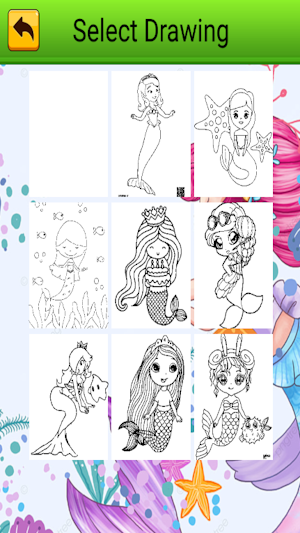 princess mermaid coloring game Screenshot 2