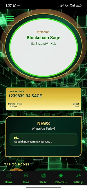 Blockchain Sage Screenshot 0