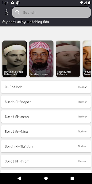 AlMinshawi Holy Quran Offline Screenshot 1