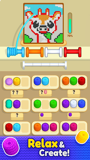 Wool Sort & Knit: Color Master Screenshot 1