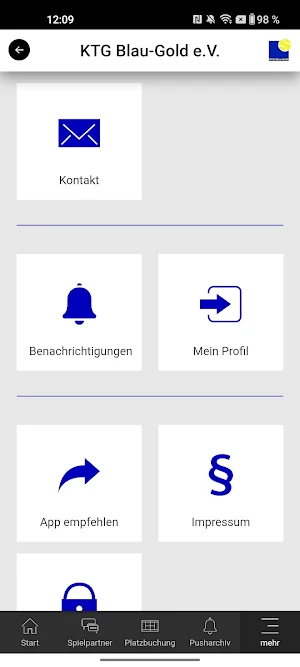 KTG Blau-Gold Screenshot 3