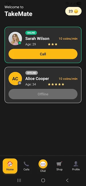 Takemate – Call, Talk & Relax Screenshot 0