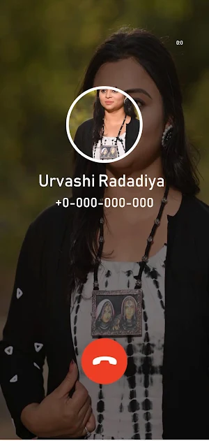 Urvashi Radadiya Video Call Screenshot 1
