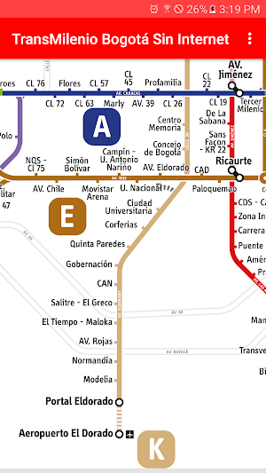 TransMilenio Bogotá (Sin Internet) Screenshot 2