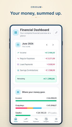 CroSum: Budget Expense Tracker Screenshot 0