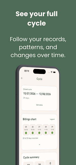 Natus: Cycle Tracking Diary Screenshot 3
