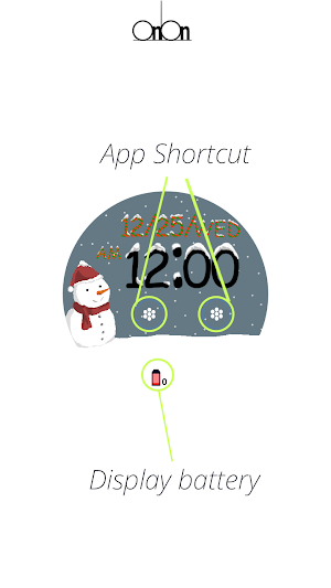 onion watchface X-mas 2024 Screenshot 3