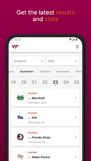 Virginia Tech HokieSports Screenshot 1