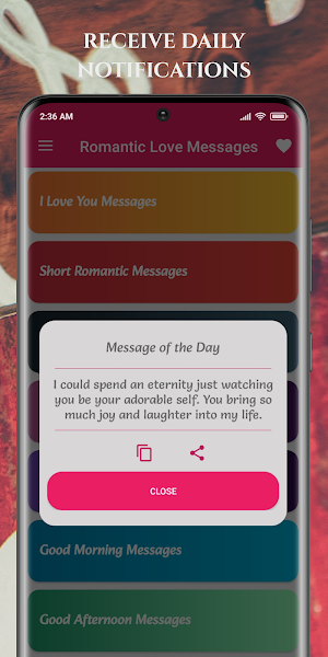 Romantic Love Messages Screenshot 3
