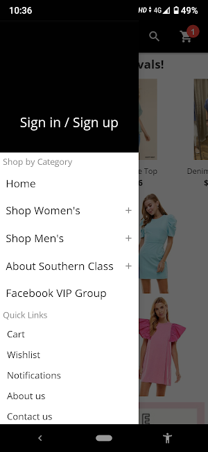 Southern Class Boutique Screenshot 1