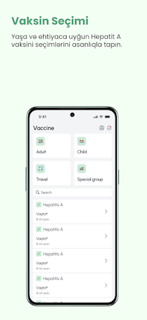 Vaksinasiya Təqvimi Screenshot 3
