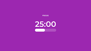 Purple Pomodoro Timer Screenshot 2