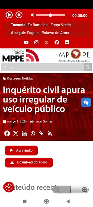 Rádio MPPE Screenshot 2