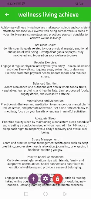wellness living achieve Screenshot 2