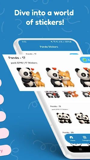 Panda Stickers Screenshot 1
