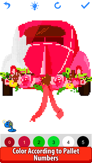 Bride & Groom Color by Number - Pixel Art Coloring Screenshot 3