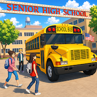 Anime School Bus Driving Sim