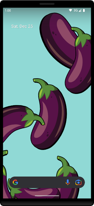 Eggplant Live Wallpaper Screenshot 0
