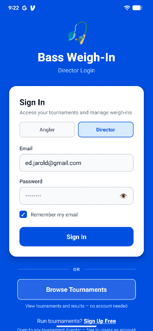 Bass Tourney Hub Screenshot 0