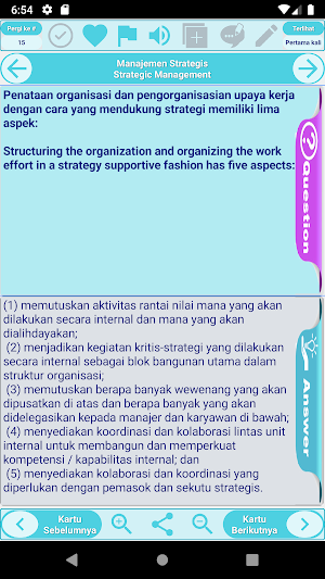 Magister Administrasi Bisnis MBA : 2500 flashcard Screenshot 2