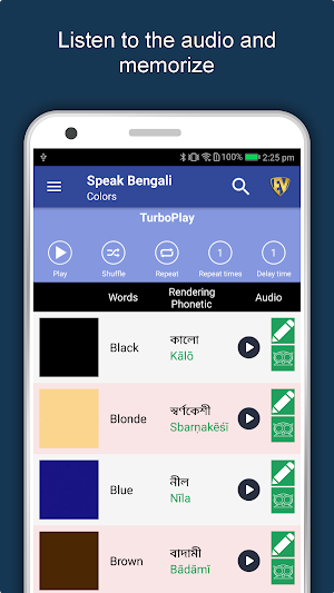 Speak Bengali : Learn Bengali Language Offline Screenshot 1