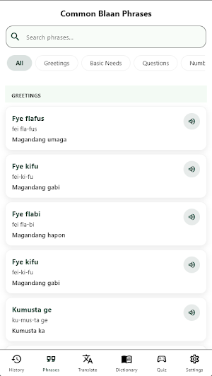 Blaan Tagalog Translator Screenshot 1
