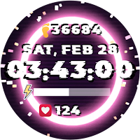 A089 Glitch Animated WatchFace