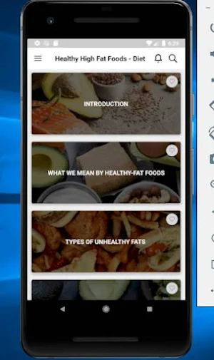 Healthy High Fat Foods - Diet Screenshot 0