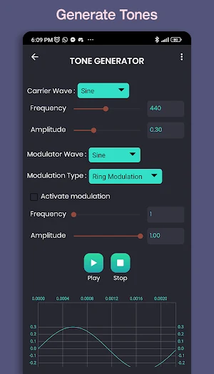 Soundwave : Meter & Generator Screenshot 2