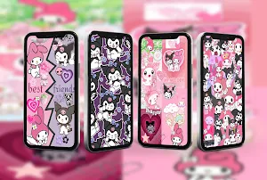 Kuromi and My Melody Wallpaper Screenshot 3