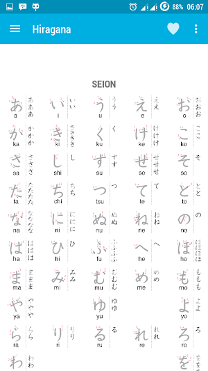 Hiragana Katakana (Indonesia) Screenshot 1