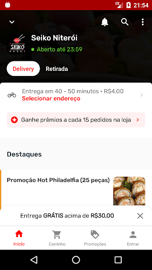 Seiko Sushi Delivery Screenshot 0