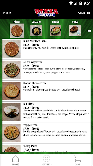 Pizza Cottage Screenshot 2