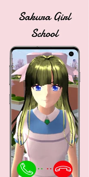 Sakurani Girl School fake call Screenshot 1