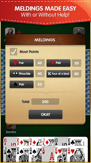 Pinochle (Free, no Ads) Screenshot 1
