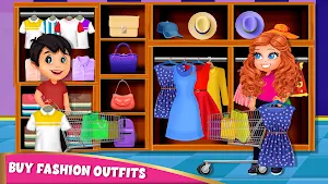 Supermarket Grocery Cashier: Fashion Mall Game Screenshot 1