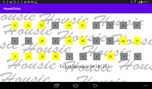 Housie Ticket Screenshot 0